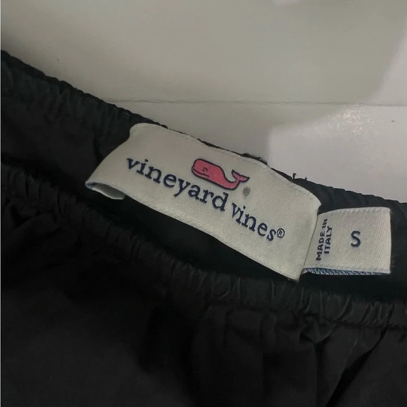 Vineyard Vines Size Small One Shoulder Ruffle Short Dress Jet Black 100% cotton - Picture 6 of 14